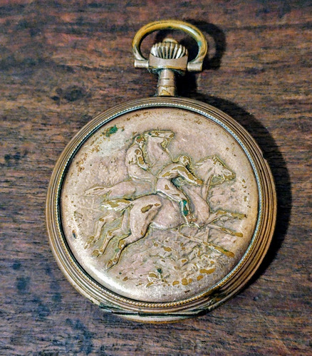 Antiguo Reloj De Bolsillo Casa Escasany Oro Double