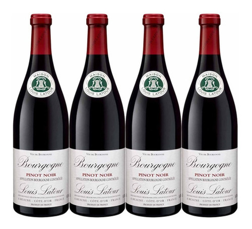 Vinho Louis Latour Bourgogne Pinot Noir 750ml (4 Garrafas)