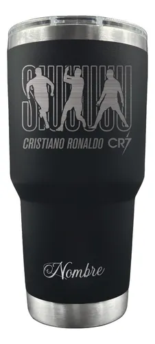 comprar Vaso Térmico 30 Oz Cristiano Ronaldo Cr7 Siuuu Grabado Láser