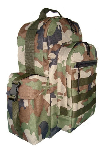 Mochila Militar De Asalto 20 Litros Sistema Molle/uso Tactico/ Ejercito/policia/gendarmeria/camping/caza Y Pezca