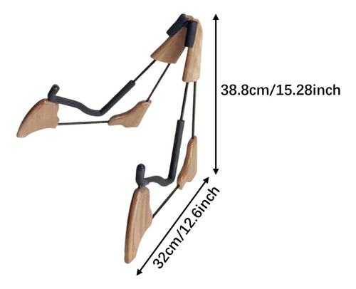 Soporte De Guitarra Plegable Universal Ajustable Y Ligero,