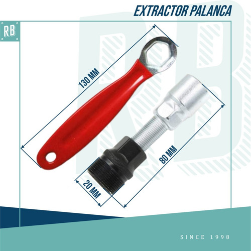 Imagen 2 de 10 de Extractor Palancas Bicicleta Mango Engomado Eastman - Racer