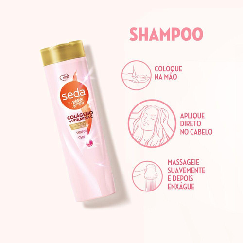 Shampoo Seda By Niina Secrets Colágeno + Vitamina C 325ml