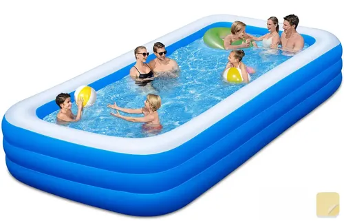 HY-YC-1.8LPiscina Inflável 770l Litros Retangular Grande 180 × 130 × 56 cm Retan
