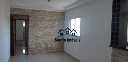 Cobertura Com 2 Dormitórios(01 Suíte)espaço Gourmet,02 Vagas Cobertas À Venda, 146 M² Por R$ 425.000 - Vila Humaitá - Santo André/sp - Co0506