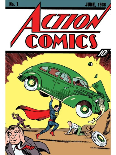 Poster Exclusivo Portada De Super Man Action Comics Nº1