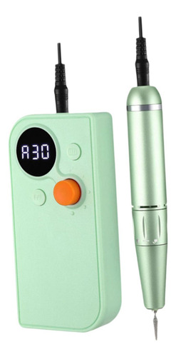 Con Herramienta De Pulido De Puntas De Uñas, Pantalla Verde