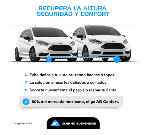 Resortes Originales Para Caddy 2010 A 2015 Carter 55mm Del A