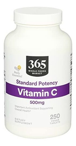 Vitamina C 500 Mg, 250 Tabletas