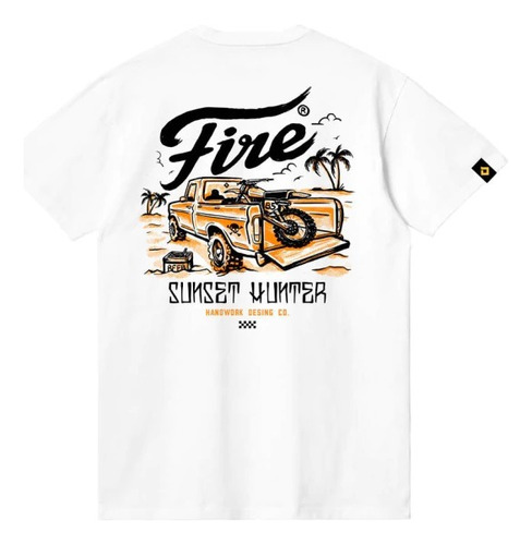 Remera Casual Fire Hunter Moto Motocross Atv Mtb Nt Cross