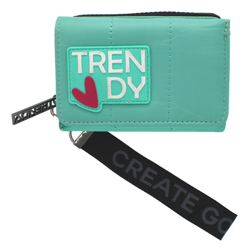 Billetera Con Monedero Nylon Trendy Xoxo Con Llavero 21547