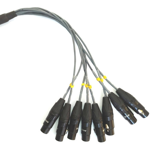 Multicabo Cabo 8 Vias Xlr Fêmea Para P10 2 M Ligar Powerplay