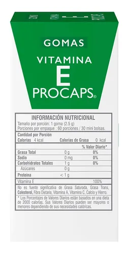 Vitamina E Procaps Gomas Sabor Frambuesa X 60und