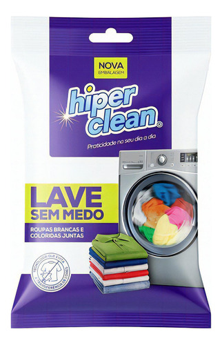 Lenço Hiperclean Lave Sem Medo Anti Mancha Roupas Coloridas