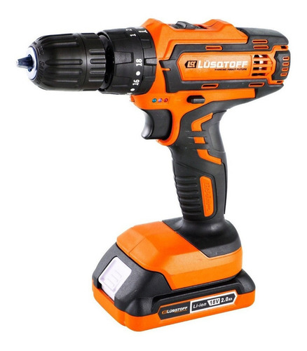 Imagen 5 de 9 de Taladro Percutor Inalámbrico Lusqtoff Atl18-9b 18v