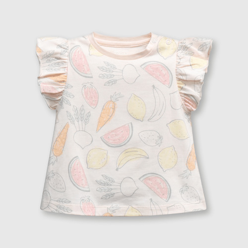 Clemente De Niñas Frutas Soft Pink (0 A 9 Meses)