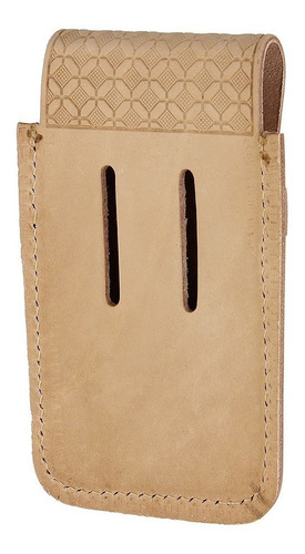 Imagem 2 de 4 de Porta Celular Couro Natural Bordado Cow Way 26502