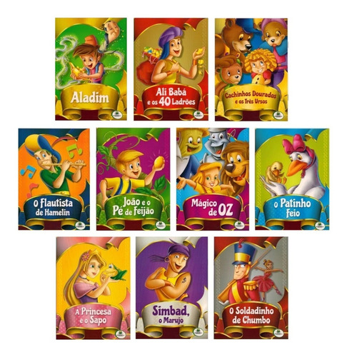 Kit Livro Infantil Clássicos De Ouro + Clássicos De Sempre