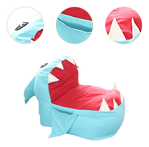 Lindo Sofá For Niños Con Forma De Tiburón, Silla Con