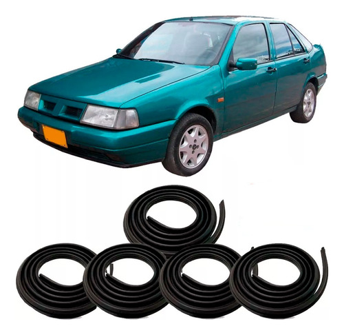 Kit Borrachas Das 4 Portas E Porta Malas Fiat Tempra .