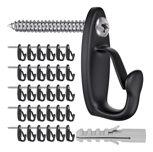 Ganchos De Tornillo Seleware 30pcs Para Colgar Luces De Cad