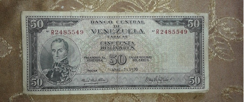 Billete De 50 Bolívares