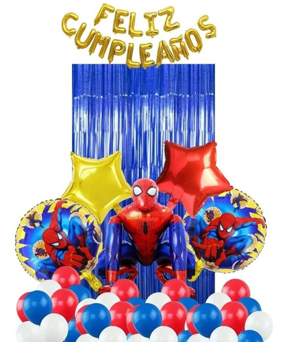 Kit Decoracion Fiesta Infantil Spider Man 