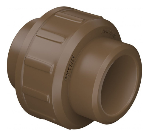 Luva União Cola Pvc Soldável Marrom Água Fria 40mm