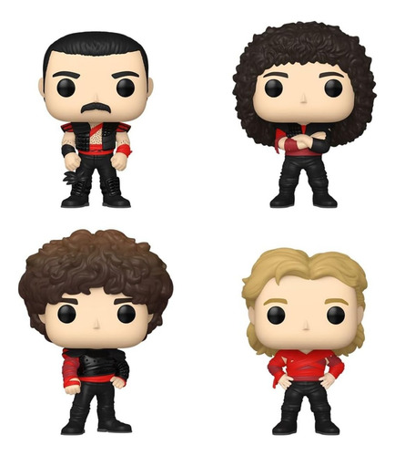 Funko Pop Queen - Freddie M, Brian M, John D, Roger T 4 Pack