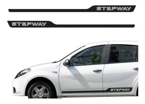   Adesivo Faixa Lateral Renault Sandero Stepway  Sdro12