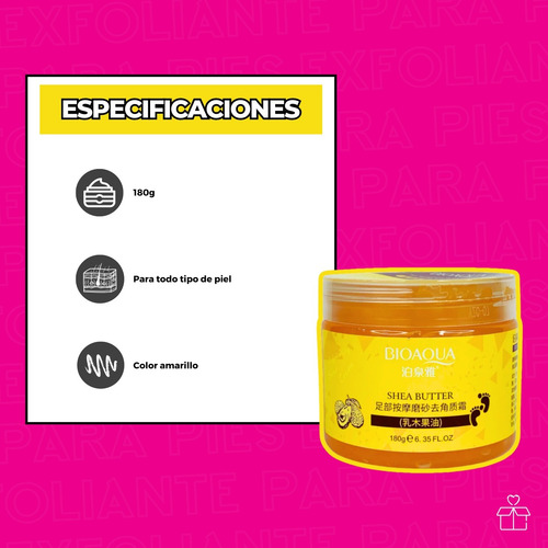 Gel Exfoliante Para Pies Bioaqua Masaje Suavizante
