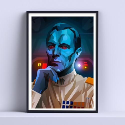 Cuadro Gran Admirant Thrawn Decorativo 30 X 40 Cm