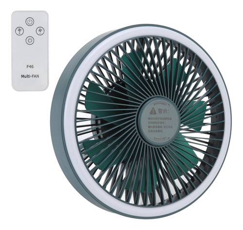 Ventilador De Camping Con Control Remoto Portátil Con Carga