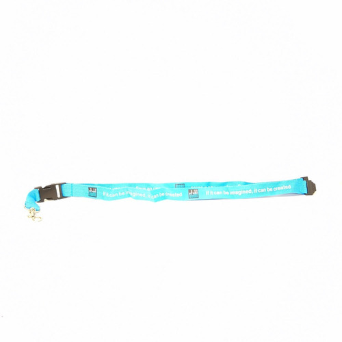 Cordon Porta Gafete Stahl Azul Con Broche 40cm 25 Pzas