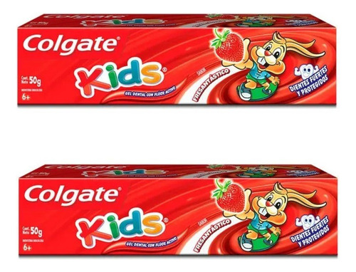 Pack X2u Pasta Dental Colgate Niños Sabor Frutilla 50 G