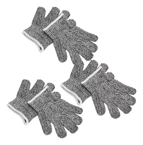 3 Pares De Guantes Resistentes A Cortes Para Niños De Jardin