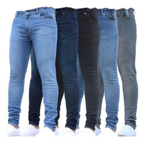 Pantalon Skinny De Mezclilla Strech Para Hombre