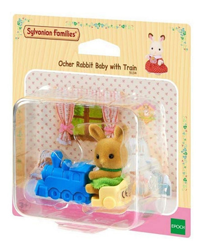 Sylvanian Families Bebe Conejo Con Tren Juego Accesorios