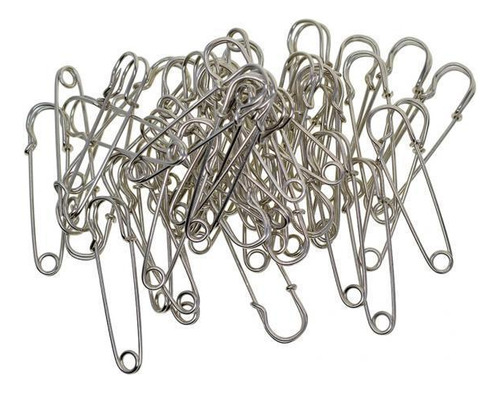 6 X 50 Piezas Broches De Seguridad Metal Pinza Sujeción