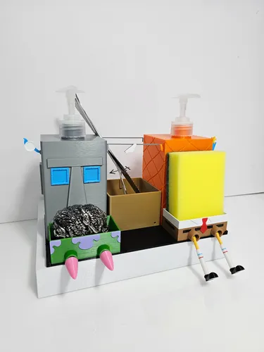 Kit Organizador Cocina Bob Esponja Fondo De Bikini Minecraft