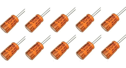 10 Capacitor Para Driver Bipolar 47uf X 100v Y 2,2uf X 100v