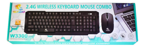 Set Teclado Y Mouse Inalámbrico Yelandar W3300 2,4ghz