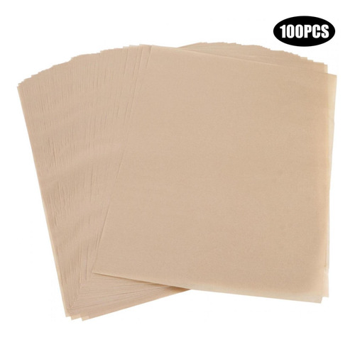 Blanco 12x16 inch revestimiento de doble cara a prueba de grasa para hornear siliconado y antiadherente 100 hojas de papel de pergamino para hornear para hornear pergamino 