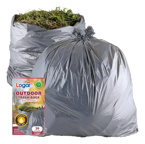 Bolsa Para Basura Exterior Jumbo 45 Pz L'ogar 84 X 103 Cm