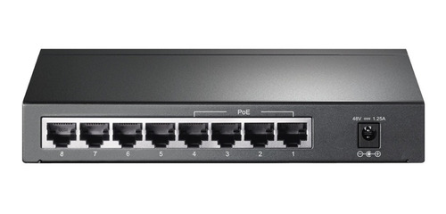 Imagen 2 de 3 de Switch De Escritorio 8 Puertos Gigabit 4p Poe Tl Sg1008p
