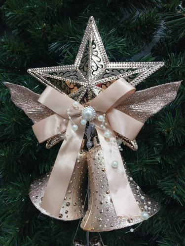 Adorno De Navidad Colgante Campanas Estrellas Pettish Online