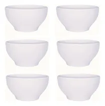 Comprar Kit 6 Bowls Pote Caldo Feijoada Cerâmica Oxford 600ml Branco