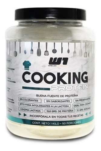 Proteina Whey Cooking Para Cocinar 1 Kg. Winkler Nutrition Sabor Sabor Natural