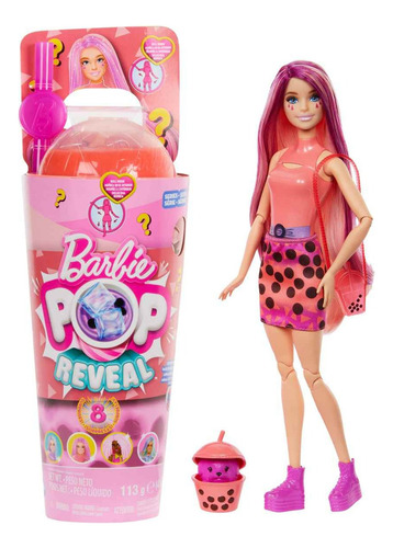 Barbie Pop Reveal Muñeca Boba Tea Mango Mochi