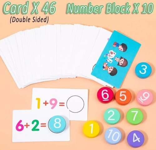 Juego Didáctico Niños Aprendizaje Matemático Restar Sumar